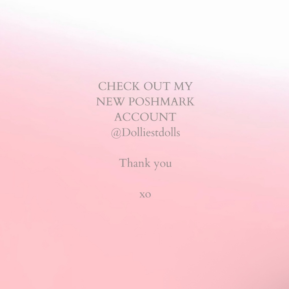 SHOP MY NEW POSHMARK ACCOUNT @DolliestDolls